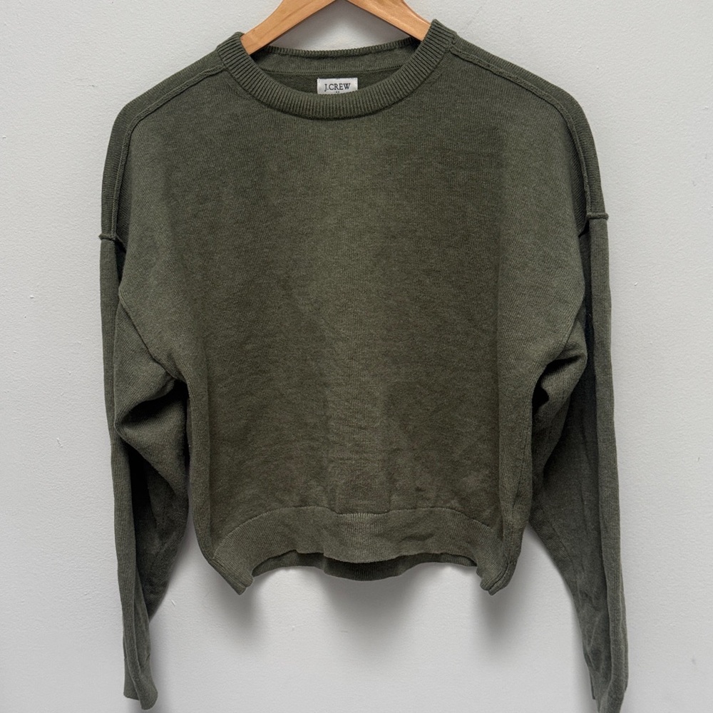 J. Crew Forest Green Pullover